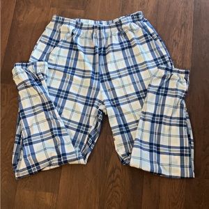 Blue/White Plaid Pants